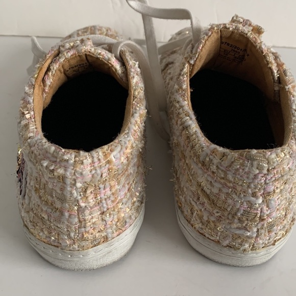 Zara Trafaluc Banana Sequin Tweed Sneakers - Picture 16 of 16